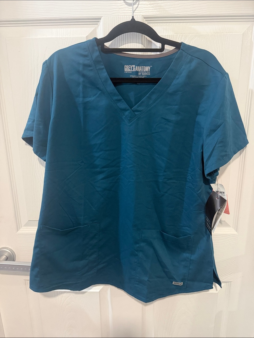Grey's Anatomy Teal V-Neck Scrub Top